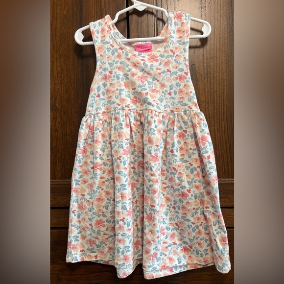 Isaac Mizrahi Toddler Girls Floral dress with bow detail sleeveless 5T - Picture 1 of 7